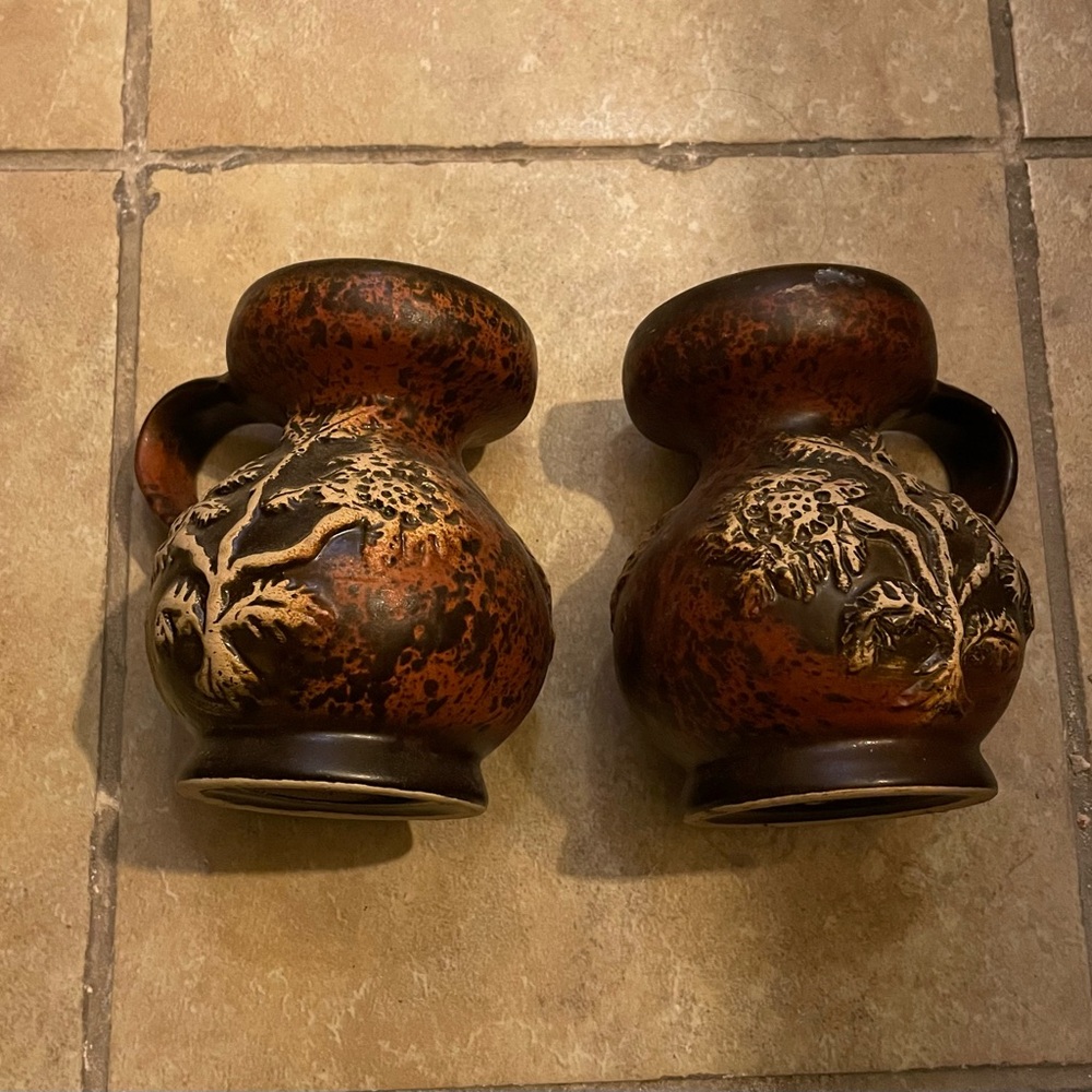 Ceramic Candle Vase, Mini, 5 X3 Inches, Home Decor, Modern Decor,set Of 2